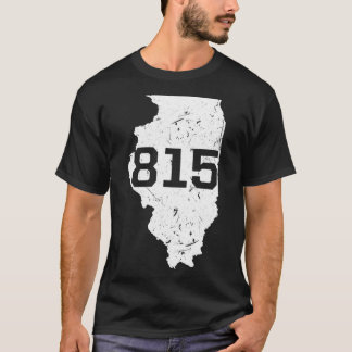 Illinois Rockford Joliet Area Code 815 Souvenir Gi T Shirt