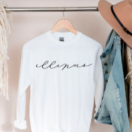Illinois Script State Women's Sweatshirt T Shirt
