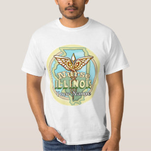 Illinois Sjuksköterska Caduceus T-Shirt