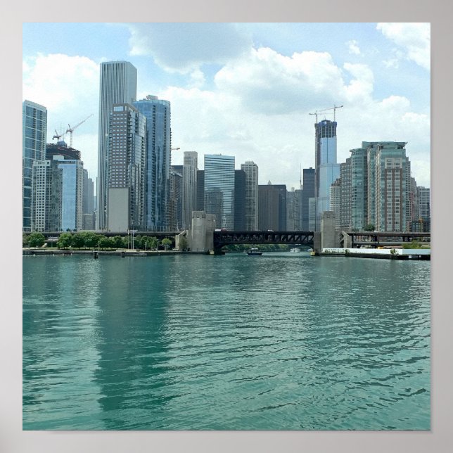 Illinois Skyline Poster (Framsidan)