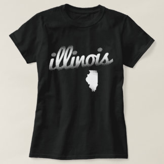 Illinois som är statlig i vit t shirt