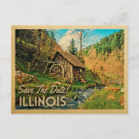 Illinois Spara Datum Rustik Stuga Mill Woods