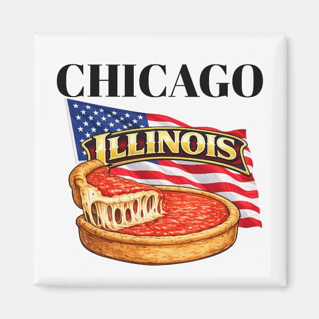 Illinois Square Magnet  (Framsidan)
