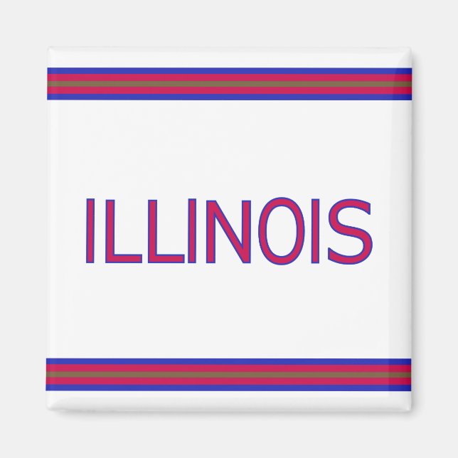 Illinois Square Magnet (Framsidan)