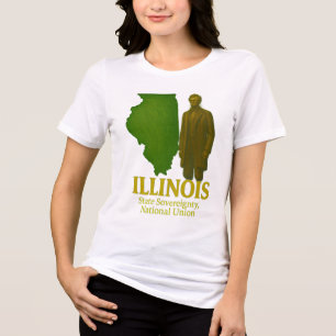 Illinois State Art T-Shirt.. T Shirt
