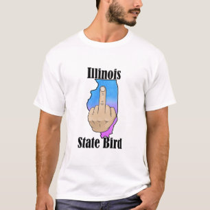 Illinois state bird t-shirt mitten finger färg
