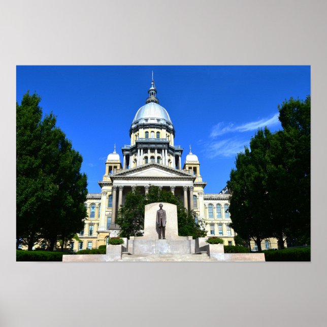 Illinois State Capitol-byggnaden Poster (Framsidan)