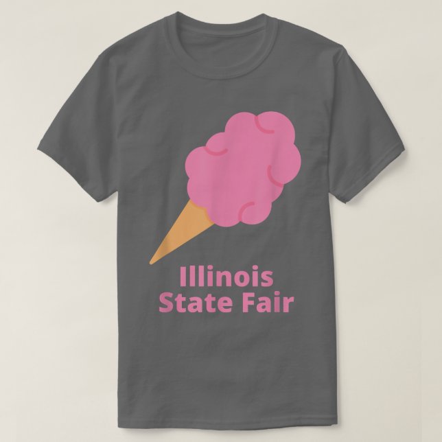 Illinois State Fair Pink Cotton Candy County Fair  T Shirt (Design framsida)