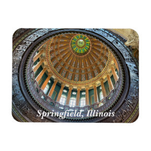 Illinois State Huvudstad i Springfield, IL Magnet