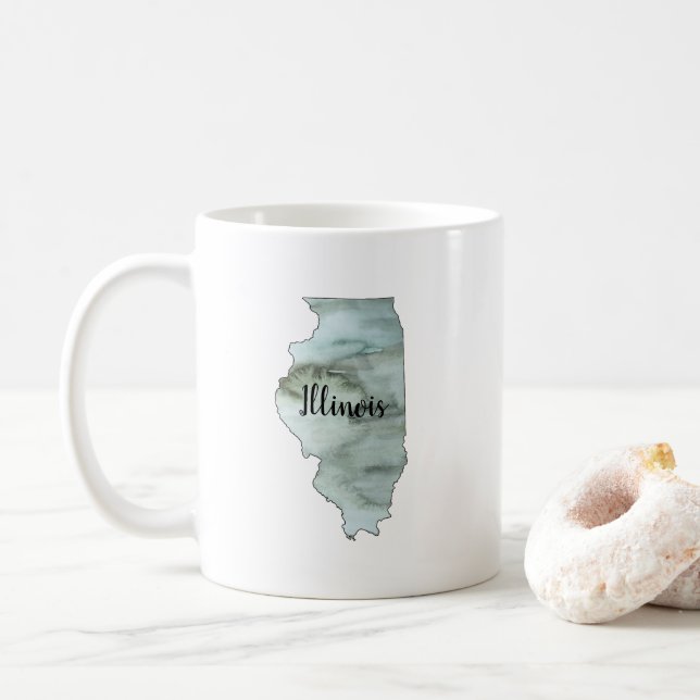 Illinois State Illustration Kaffemugg (Med munk)