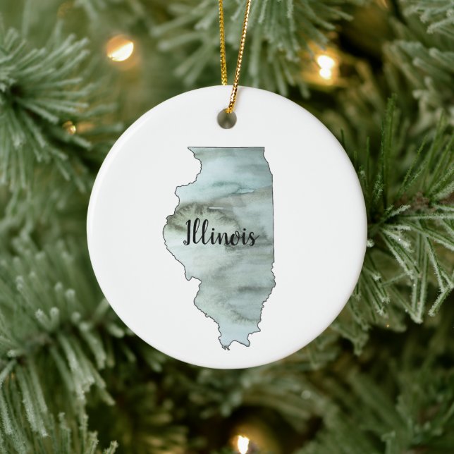 Illinois State Illustration Ornament (Träd)