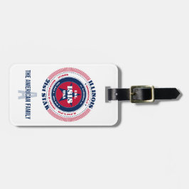 Illinois State Personlig Gift Luggage Tag Bagagebricka