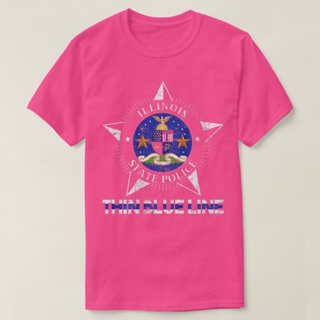 Illinois State Police Illinois State Trooper T Shirt (Design framsida)