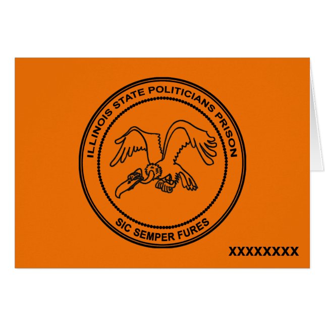 Illinois State Politikar-fängelset Hälsningskort (Framsidan Horizontal)