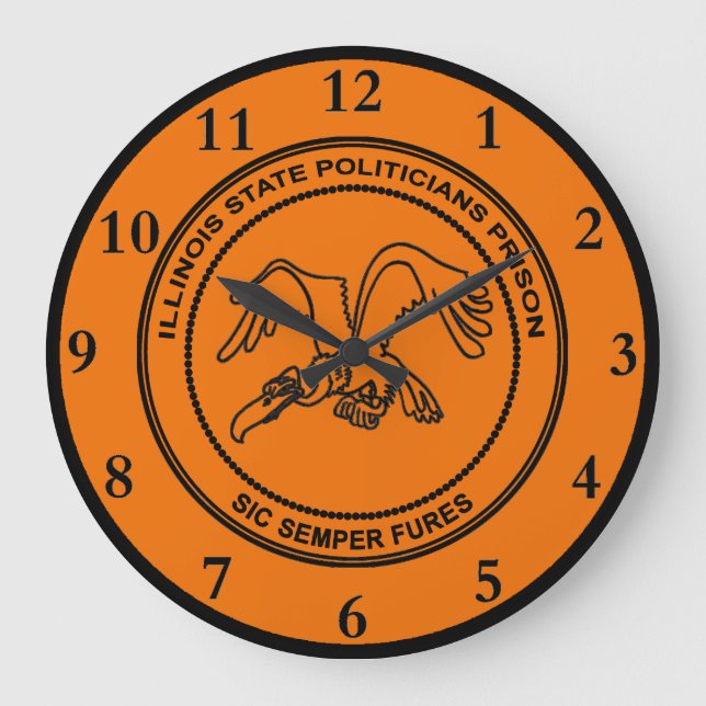 Illinois State Politikar-fängelset Stor Klocka (Framsida)