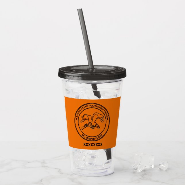 Illinois State Politikar-fängelset Take Away Mugg (Framsida Ice)