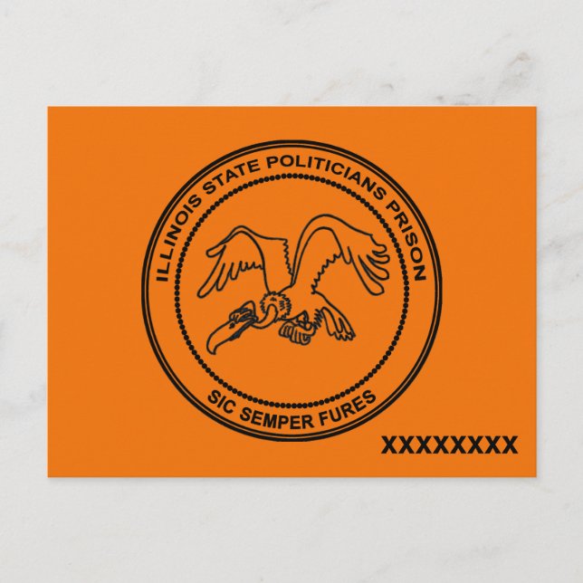 Illinois State Politikar-fängelset Vykort (Framsida)