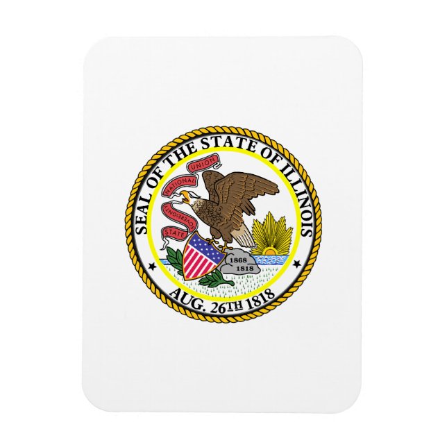 Illinois State Seal Magnet (Vertikal)
