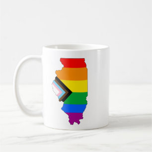 Illinois State Stolthet HBTQ Framsteg Stolthet Kaffemugg