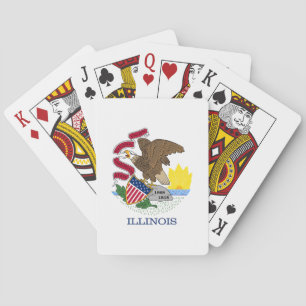 Illinois Statlig flagga Casinokort