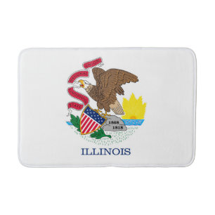 Illinois Statlig flagga Design Badrumsmatta