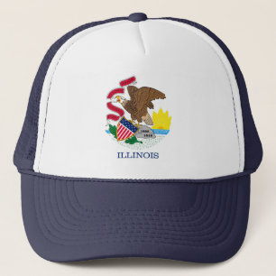 Illinois Statlig flagga Design Keps