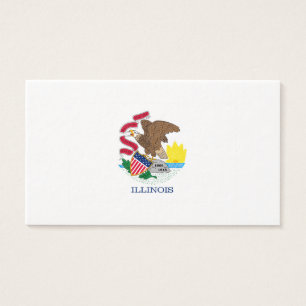 Illinois Statlig flagga Design Visitkort