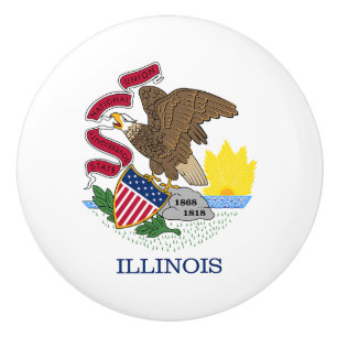 Illinois Statlig flagga Knopp