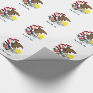 Illinois Statlig flagga Presentpapper