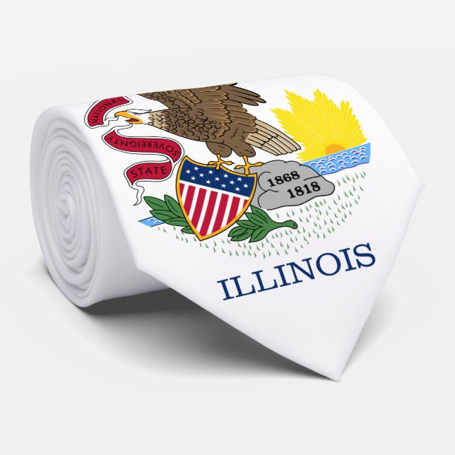 Illinois Statlig flagga Slips (Rullad)