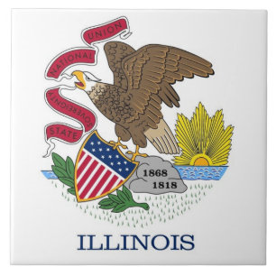 Illinois Statlig flagga Tile Kakelplatta