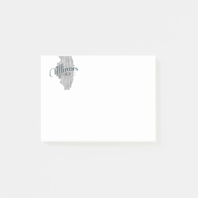 Illinois statlig typografi post-it block (Framsida)
