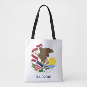 Illinois statsflagga tygkasse