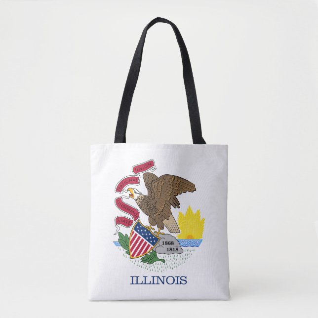 Illinois statsflagga tygkasse (Framsida)