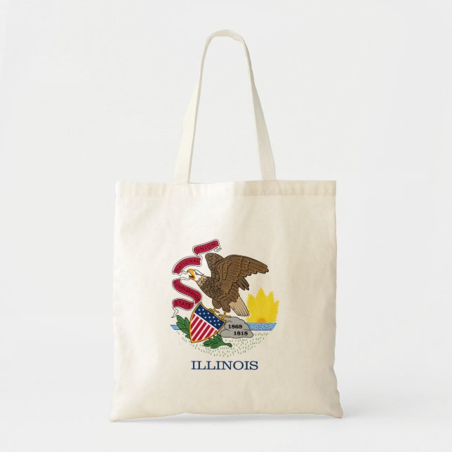 Illinois statsflagga tygkasse (Framsidan)