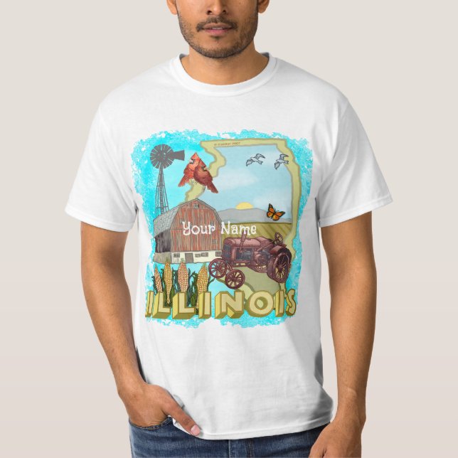 Illinois T Shirt (Framsida)