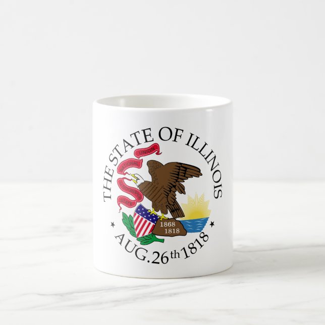 Illinois-tecken Kaffemugg (Center)