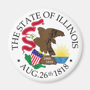 Illinois-tecken Magnet