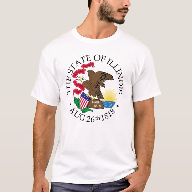 Illinois-tecken T Shirt (Framsida)