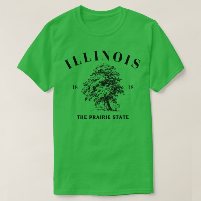 Illinois-tillstånd T Shirt (Design framsida)