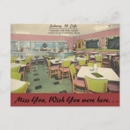 Illinois, Tunnelbanan 66 Cafe, Litchfield Vykort
