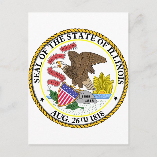 Illinois, USA Vykort (Framsida)