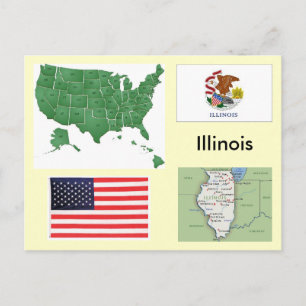 Illinois, USA Vykort