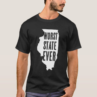 Illinois - värst tillstånd någonsin Il Sucks - rol T Shirt