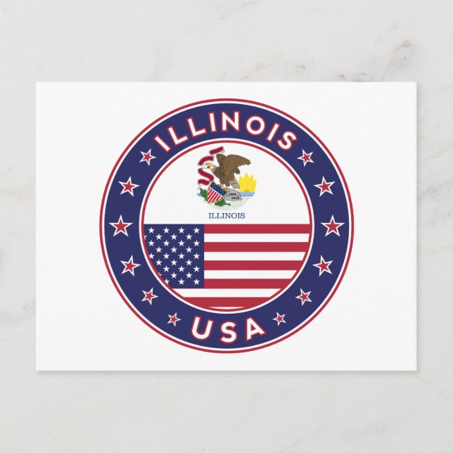 Illinois Vykort (Framsida)