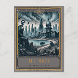 Illinois vykort för gotisk konst