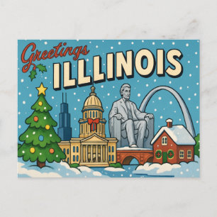 ILLINOIS-vykort Vykort