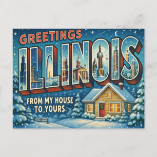 ILLINOIS-vykort Vykort
