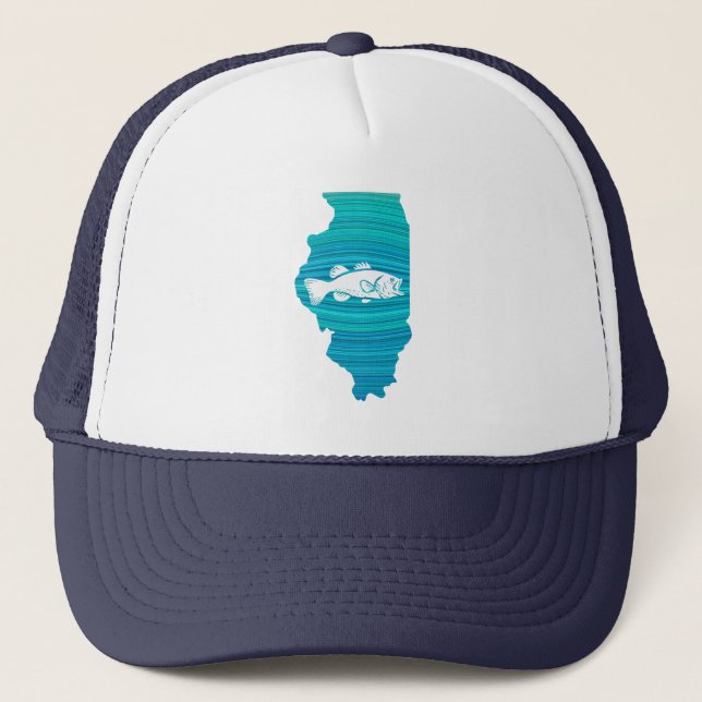 Illinois Wave Fiske Keps (Framsida)