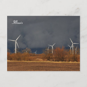 Illinois Windmills Vykort